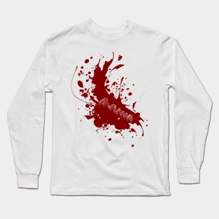 Maroon - wine splash inspired by Taylor Swift Midnights Long Sleeve T-Shirt